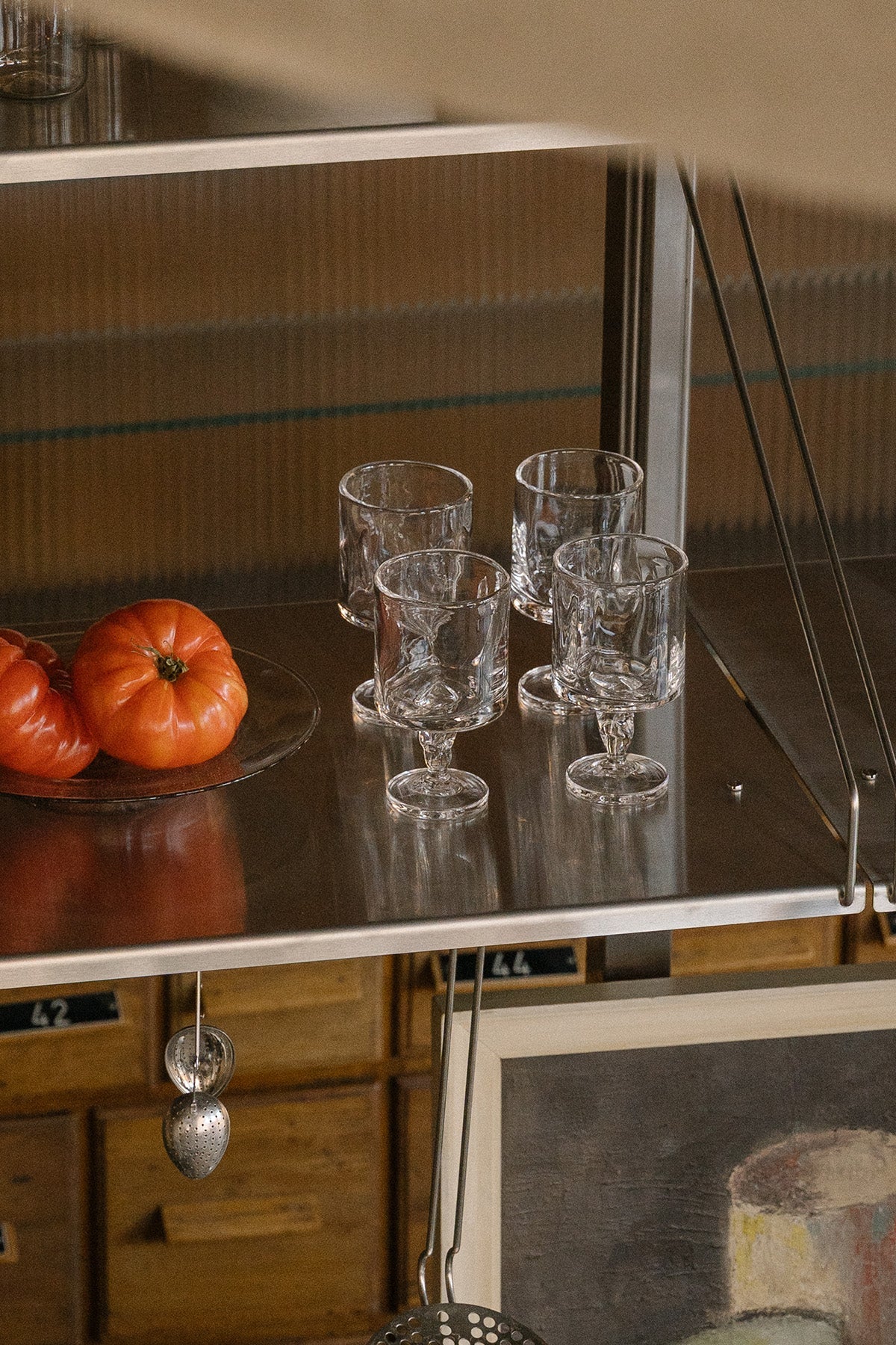 FRAMA | 0405 Stem Glass | Clear | Medium | Set of Two - Marz Designs - FRAMA - FRAMA | 0405 Stem Glass | Clear | Medium | Set of Two
