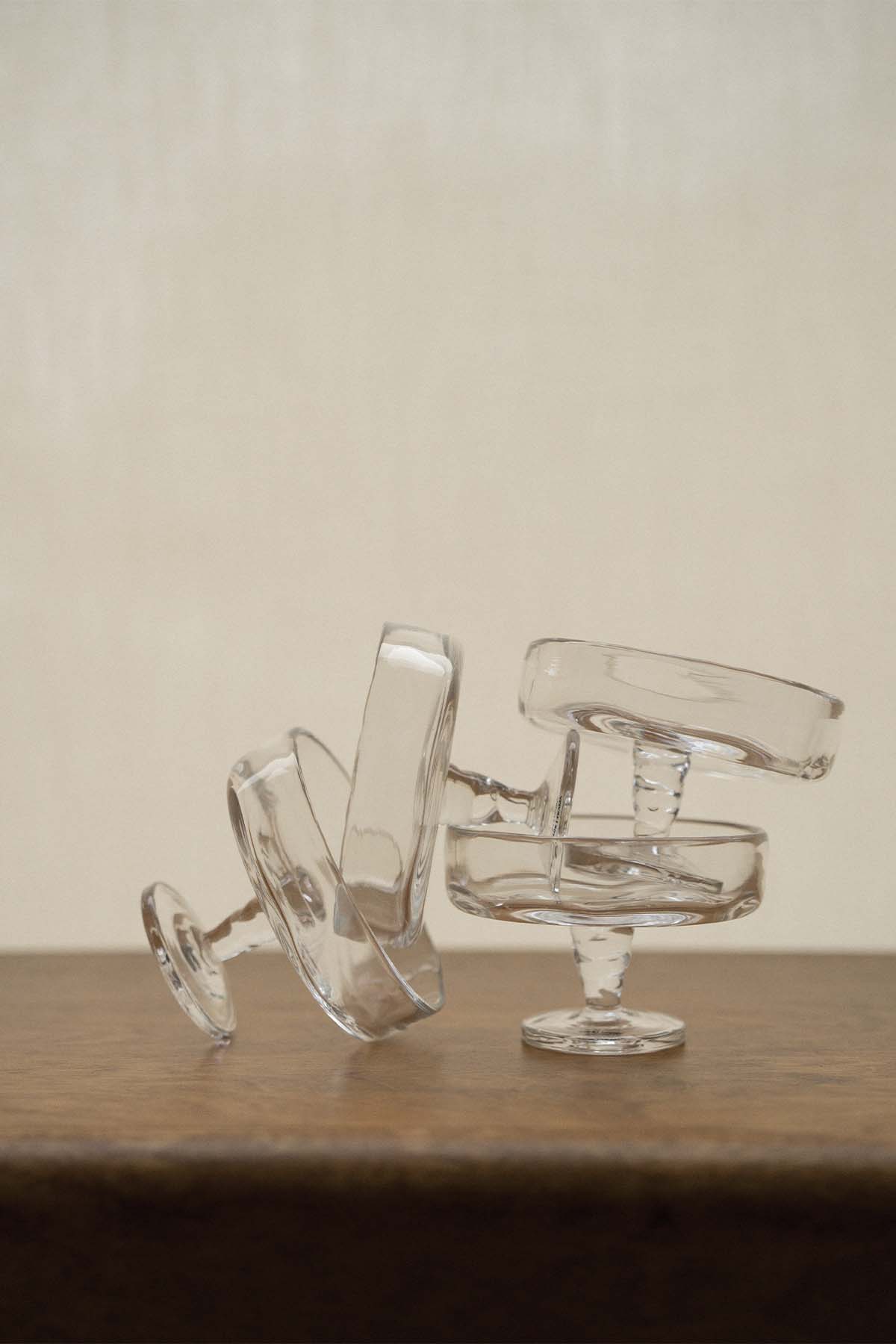 FRAMA | 0405 Stem Glass | Clear | Wide | Set of Two - Marz Designs - FRAMA - FRAMA | 0405 Stem Glass | Clear | Wide | Set of Two