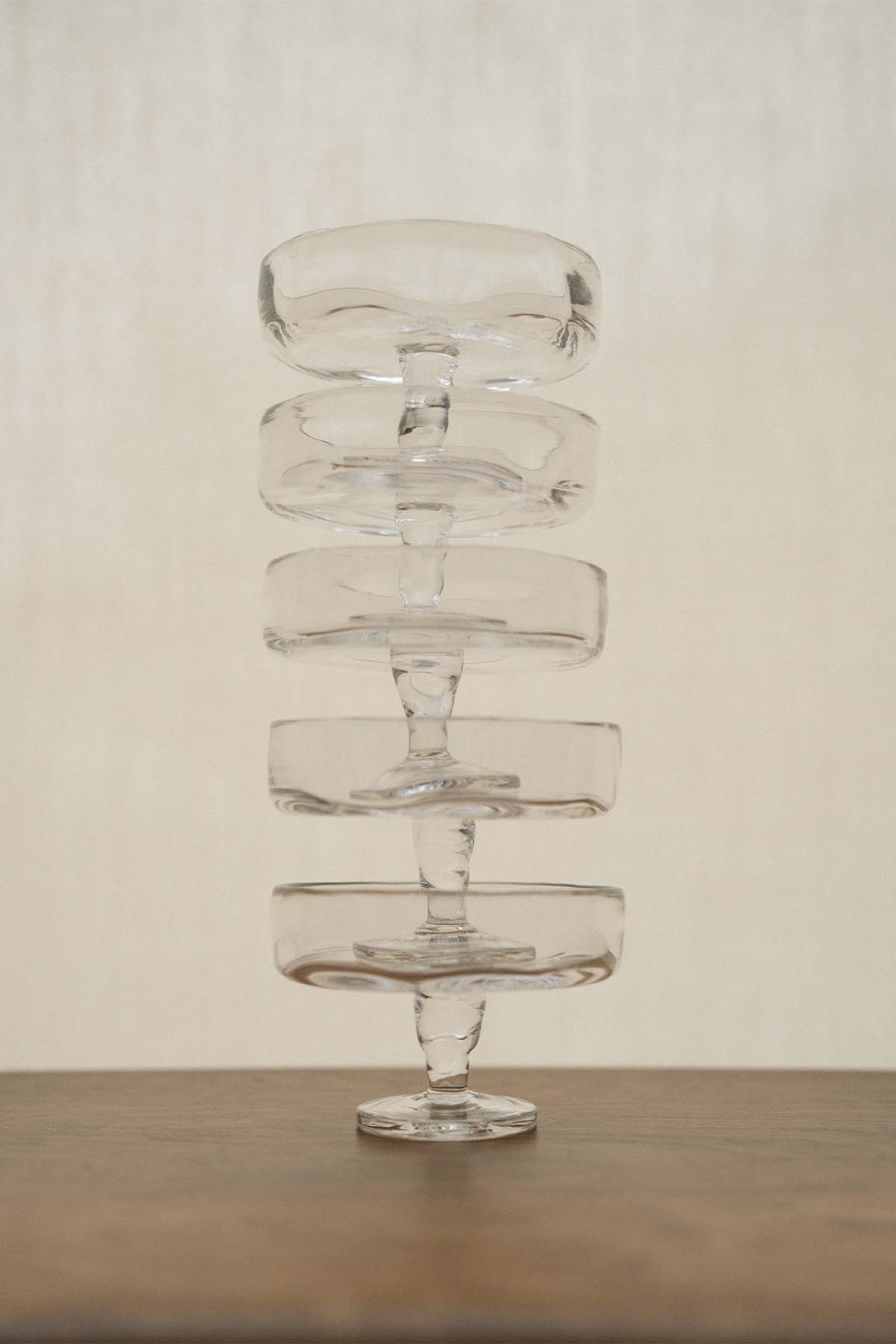 FRAMA | 0405 Stem Glass | Clear | Wide | Set of Two - Marz Designs - FRAMA - FRAMA | 0405 Stem Glass | Clear | Wide | Set of Two