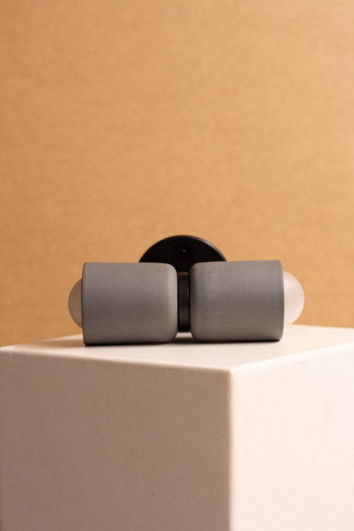 Imperfect Terra 2 Wall Light - Slate, Brushed Black