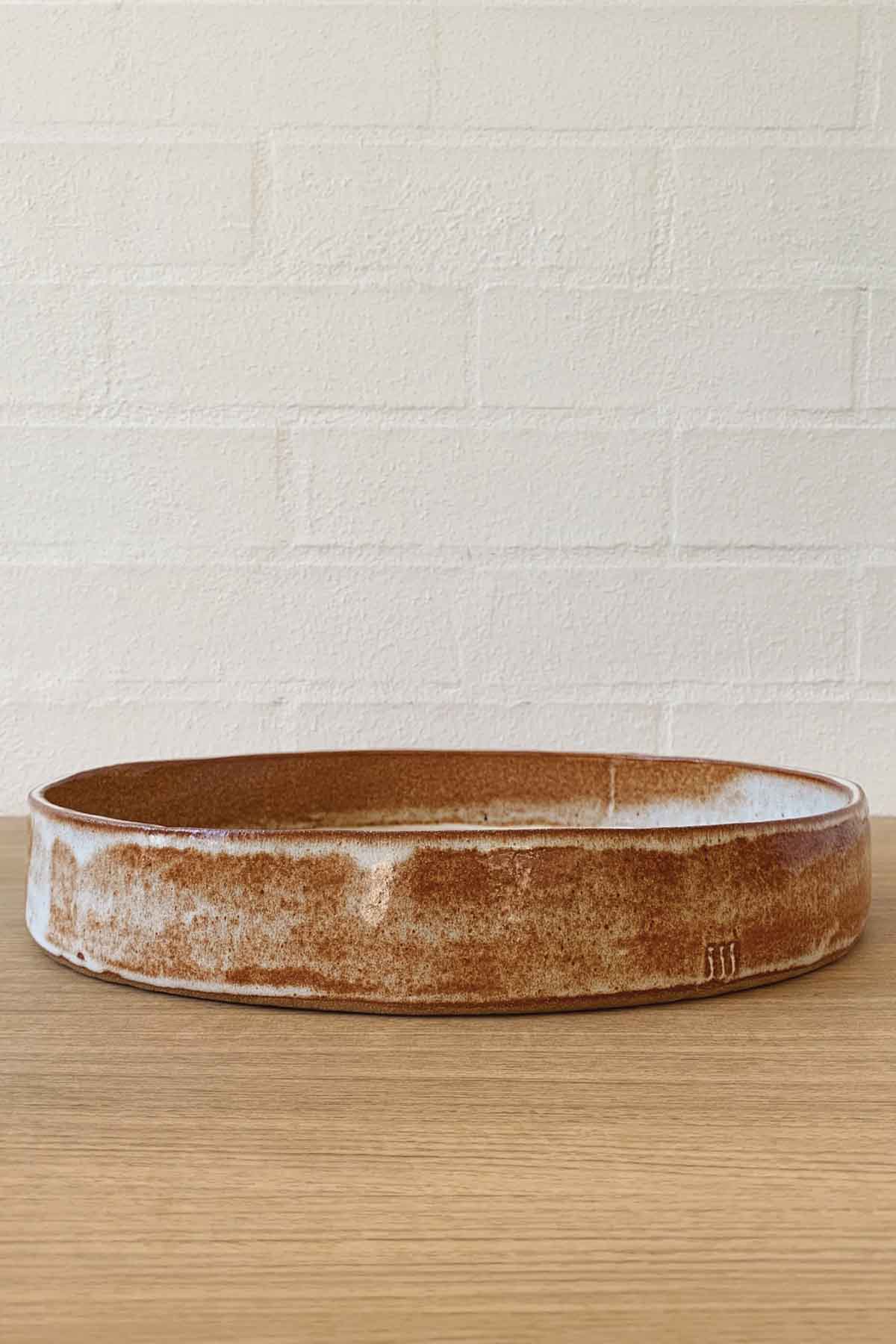 Jenn Johnston Ceramics Caramel Stacking Serving Dish - Low - Marz Designs - Jenn Johnston Ceramics - Jenn Johnston Ceramics Caramel Stacking Serving Dish - Low