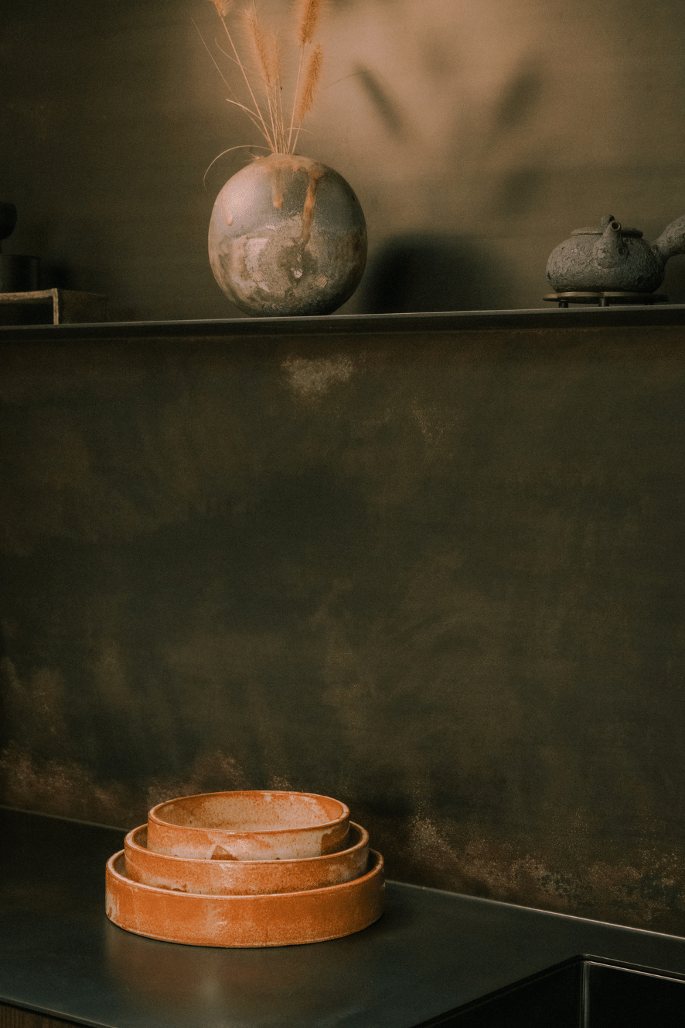 Jenn Johnston Ceramics Caramel Stacking Serving Dish - Medium - Marz Designs - Jenn Johnston Ceramics - Jenn Johnston Ceramics Caramel Stacking Serving Dish - Medium
