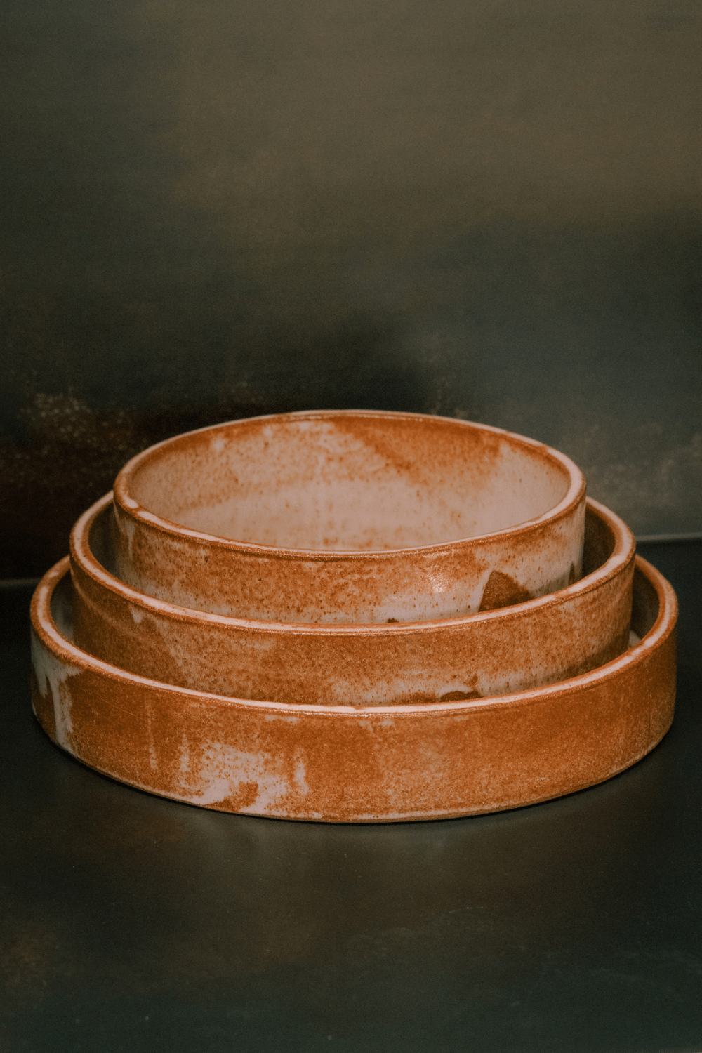 Jenn Johnston Ceramics Caramel Stacking Serving Dish - Medium - Marz Designs - Jenn Johnston Ceramics - Jenn Johnston Ceramics Caramel Stacking Serving Dish - Medium