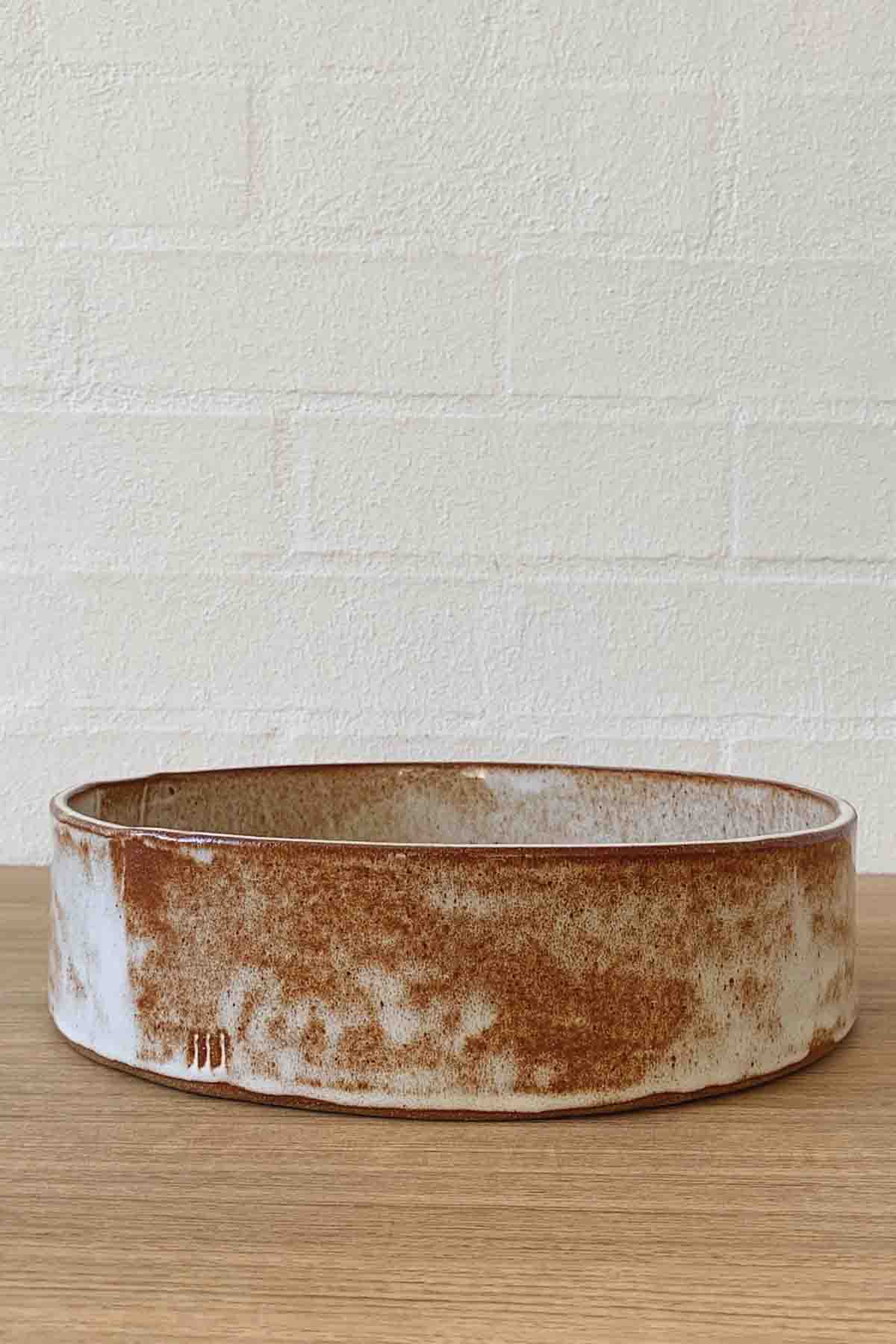 Jenn Johnston Ceramics Caramel Stacking Serving Dish - Medium - Marz Designs - Jenn Johnston Ceramics - Jenn Johnston Ceramics Caramel Stacking Serving Dish - Medium