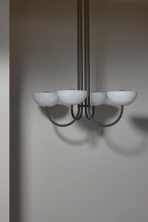 Aurelia Chandelier, Narrow Pendant Light - Stone