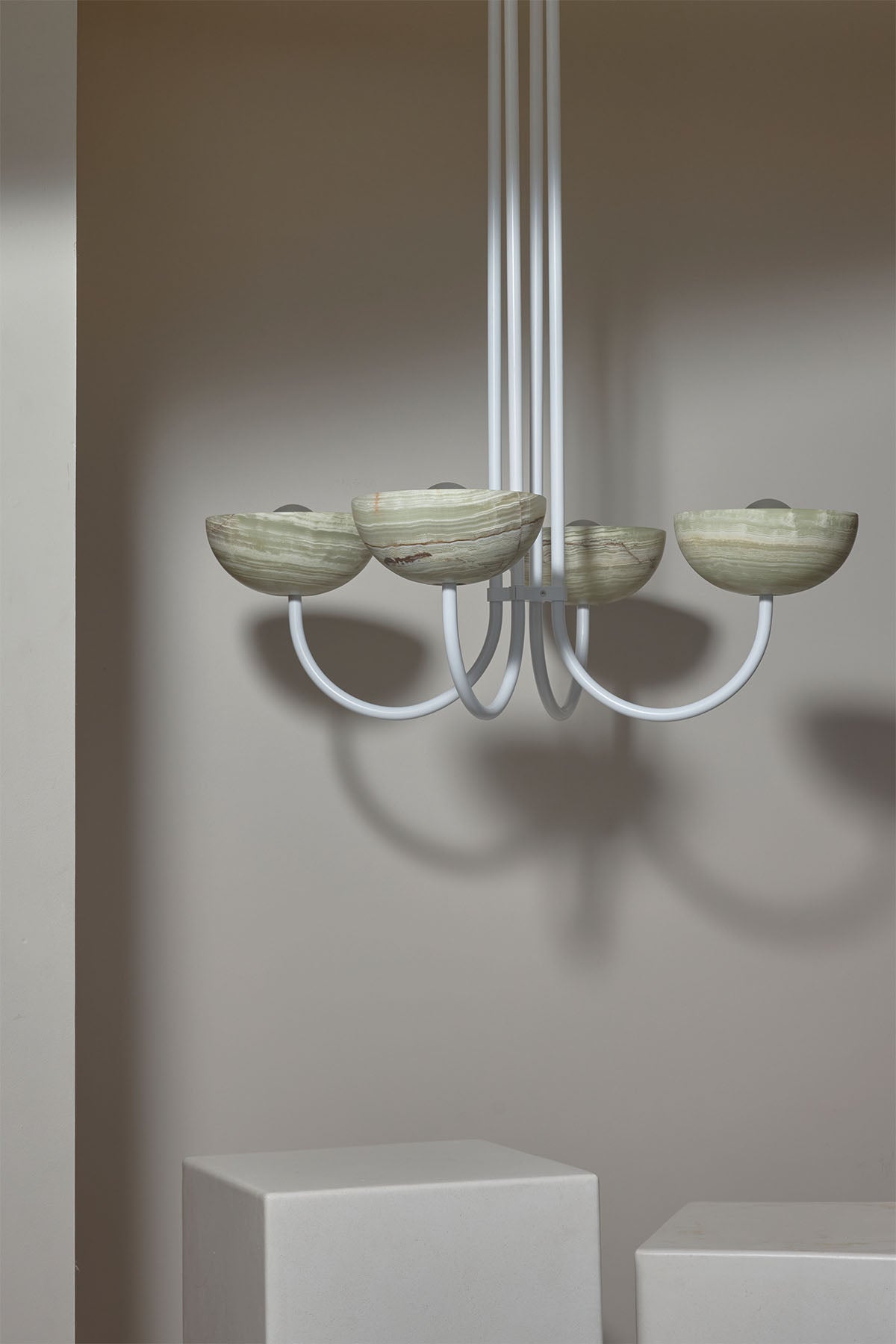 Marz Aurelia Chandelier, Quad Pendant Light, Stone - Marz DesignsMarz Designs