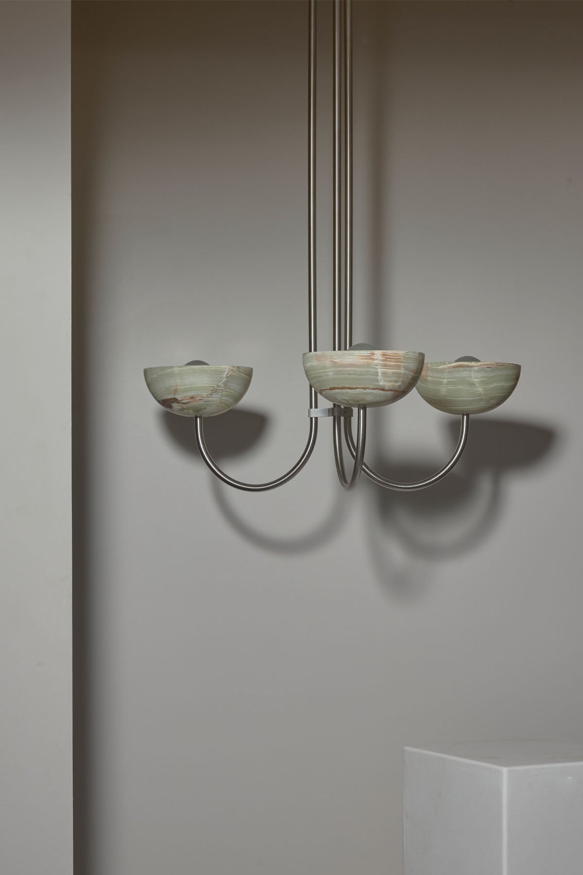 Marz Aurelia Chandelier, Triple Pendant Light, Stone - Marz DesignsMarz Designs