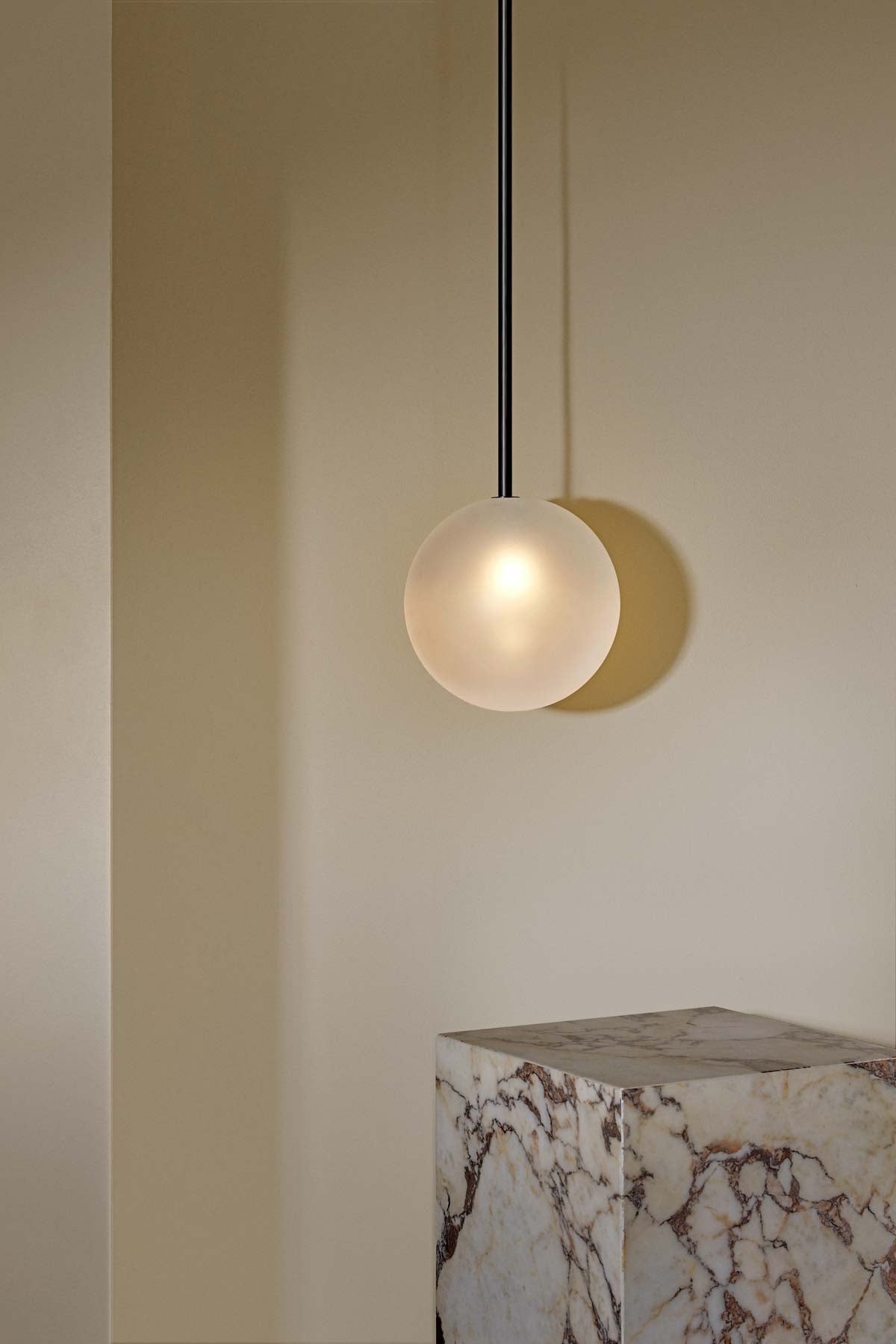 Orb Pendant Light · Solid Rod · Large - Marz Designs - Marz Designs - Orb Pendant Light · Solid Rod · Large