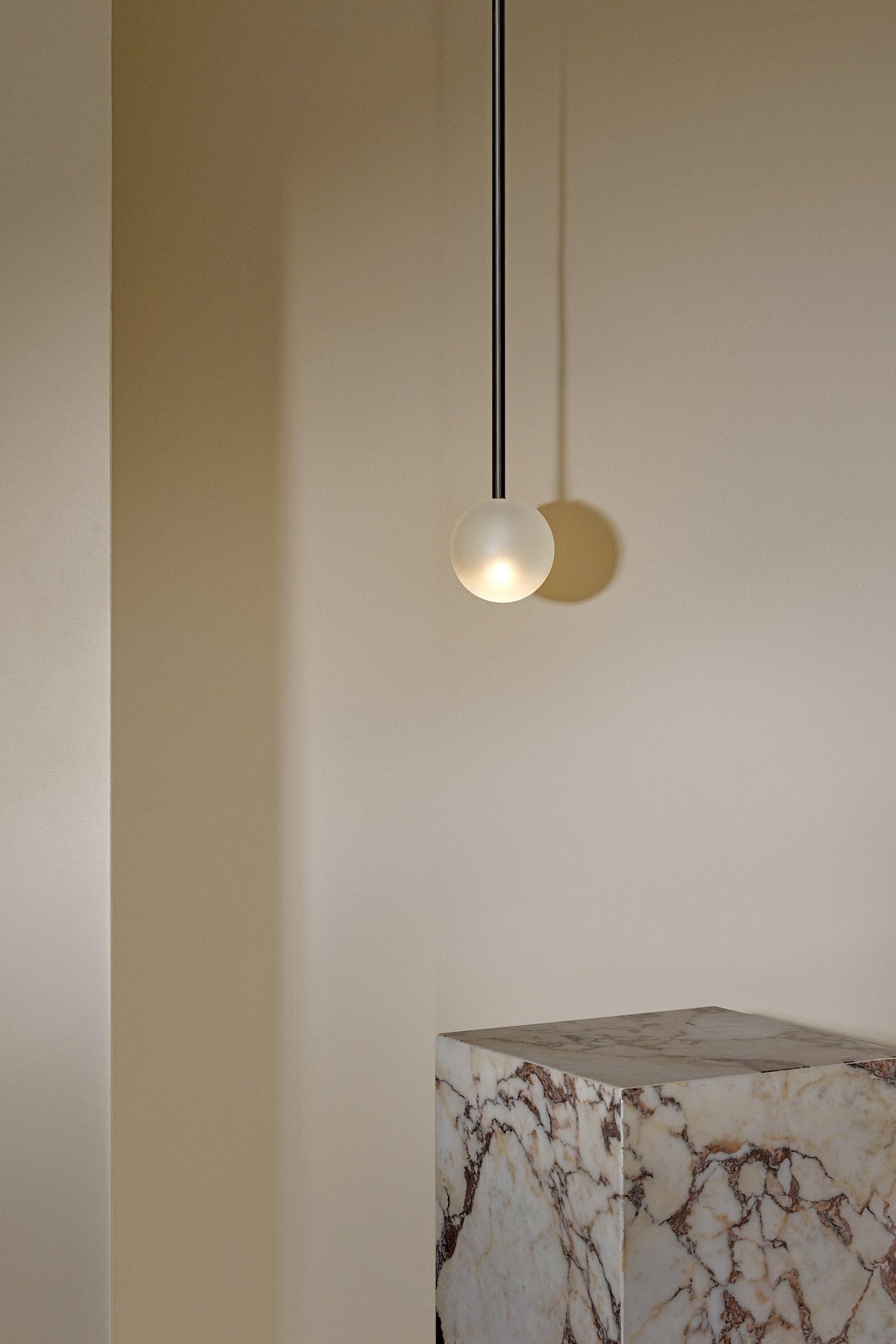 Orb Pendant Light · Solid Rod · Small - Marz Designs - Marz Designs - :switchedon