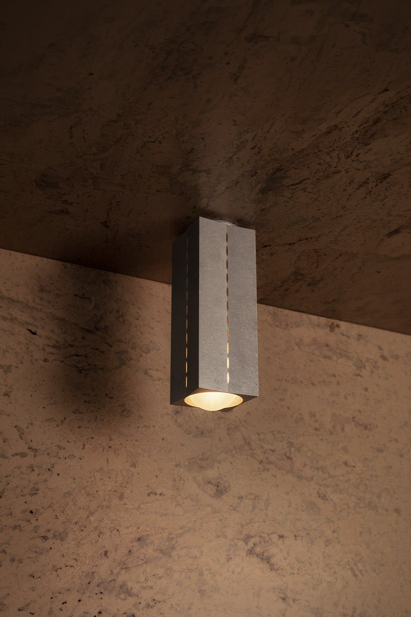 Polaris Ceiling, Lge, Tumbled Aluminium - Marz Designs - Marz Designs - :lightonpdp