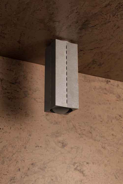 Polaris Ceiling Light, Large, Tumbled Aluminium