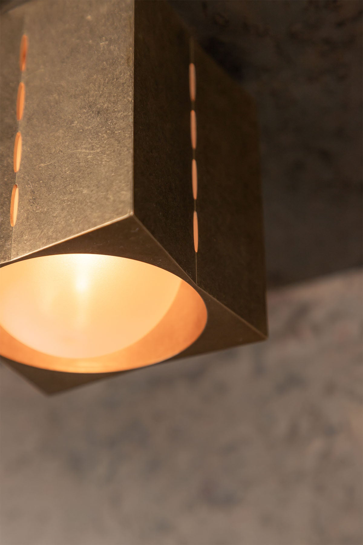 Polaris Ceiling Light, Small, Tumbled Brass - Marz DesignsMarz Designs
