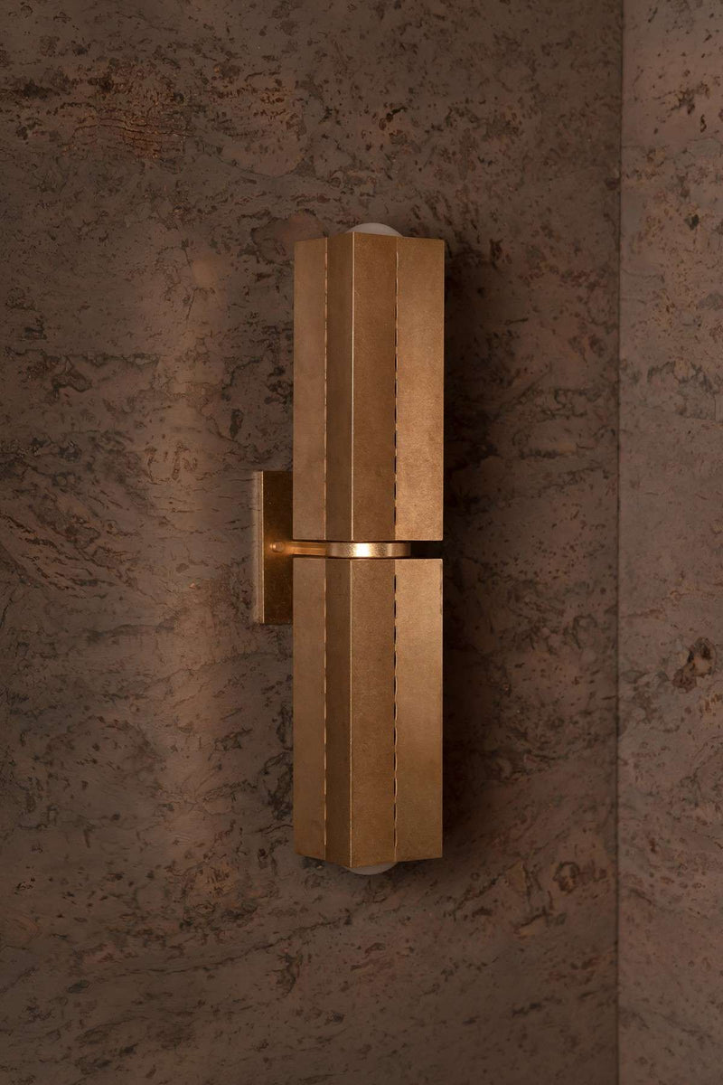 Polaris Wall Light, Lge, Tumbled Brass - Marz Designs - Marz Designs - Polaris Wall Light, Lge, Tumbled Brass