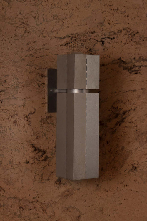 Polaris Wall Light, Medium, Tumbled Aluminium
