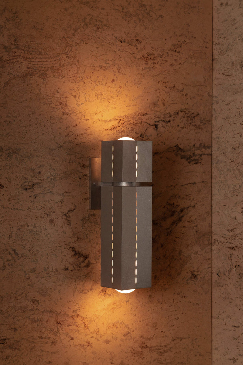 Polaris Wall Light, Medium, Tumbled Aluminium - Marz Designs - Marz Designs - :lightonpdp