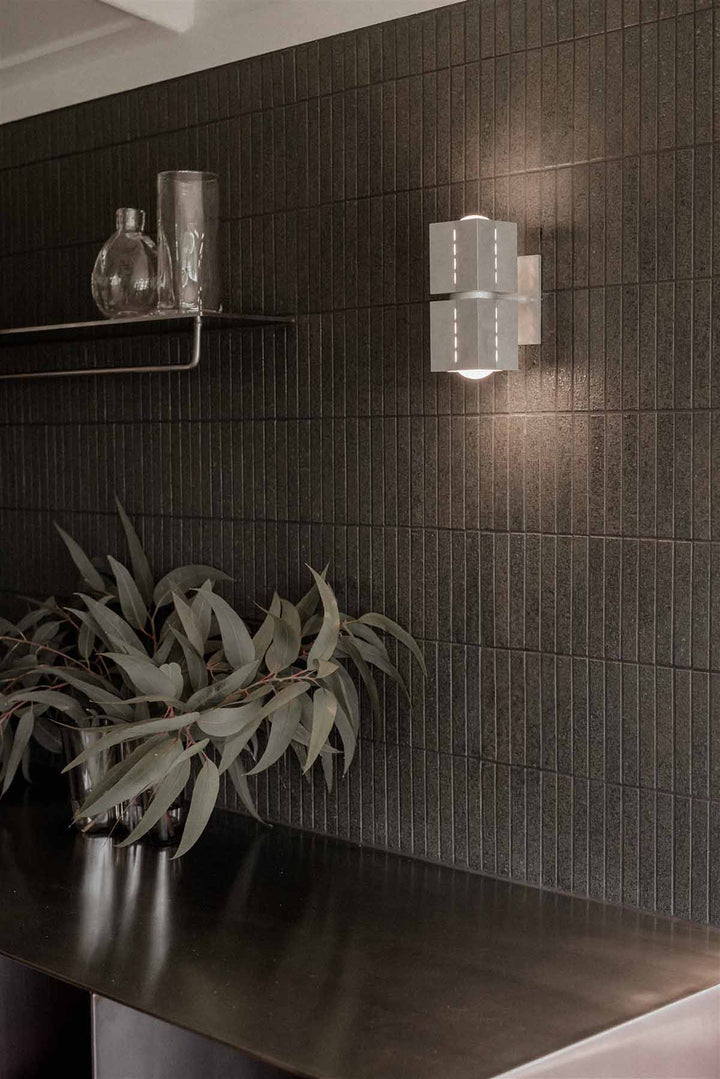 Polaris Wall Light, Small, Tumbled Aluminium - Marz DesignsMarz Designs