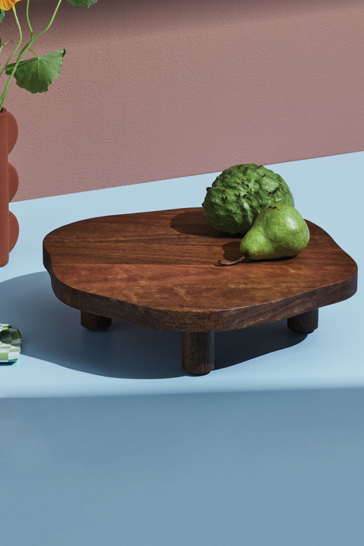 TS Makers Abstract Pedestal Serving Board - Queensland Spotted Gum - Marz Designs - TS Makers -