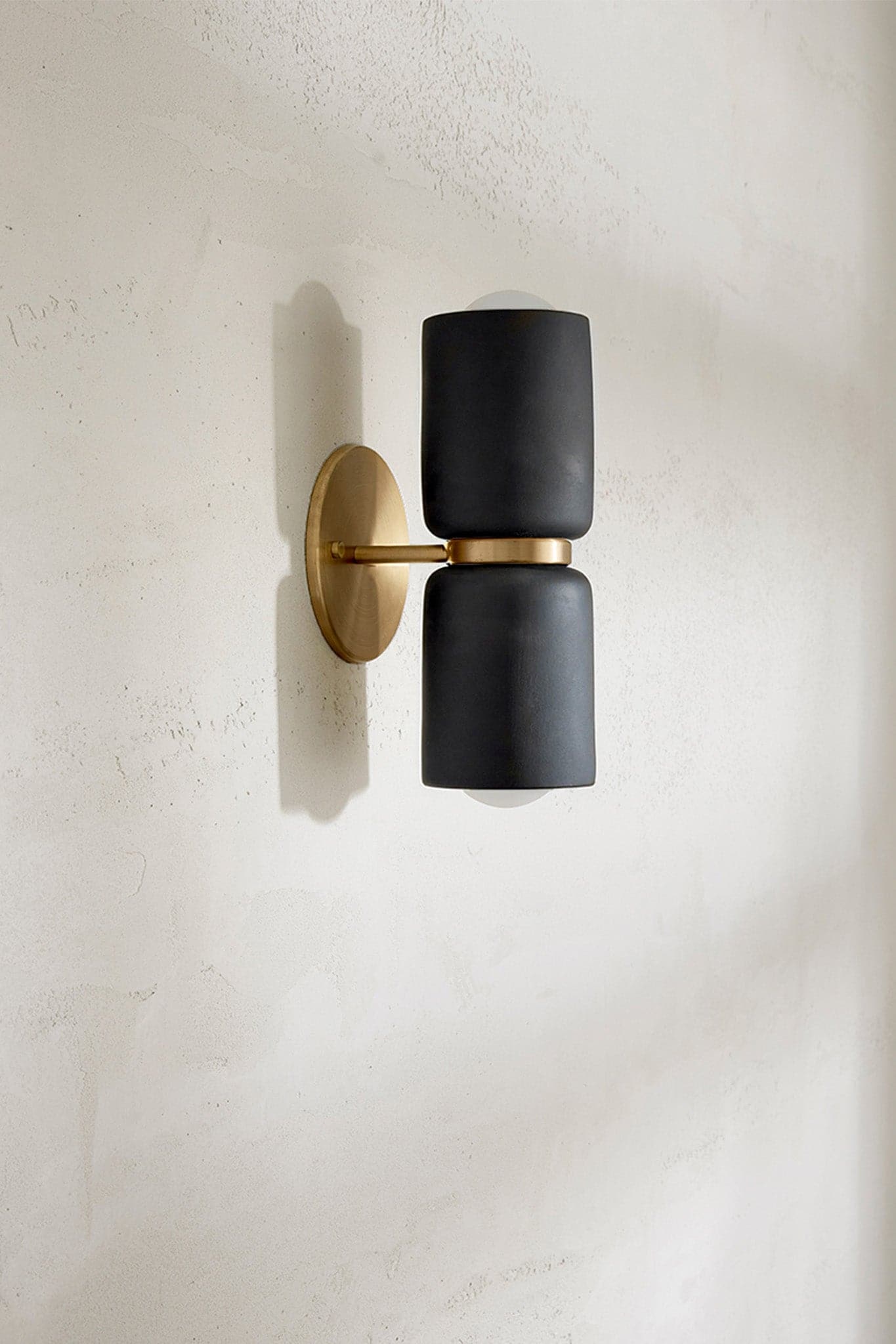 Marz Designs Terra 2 Wall Light in Brass/Slate