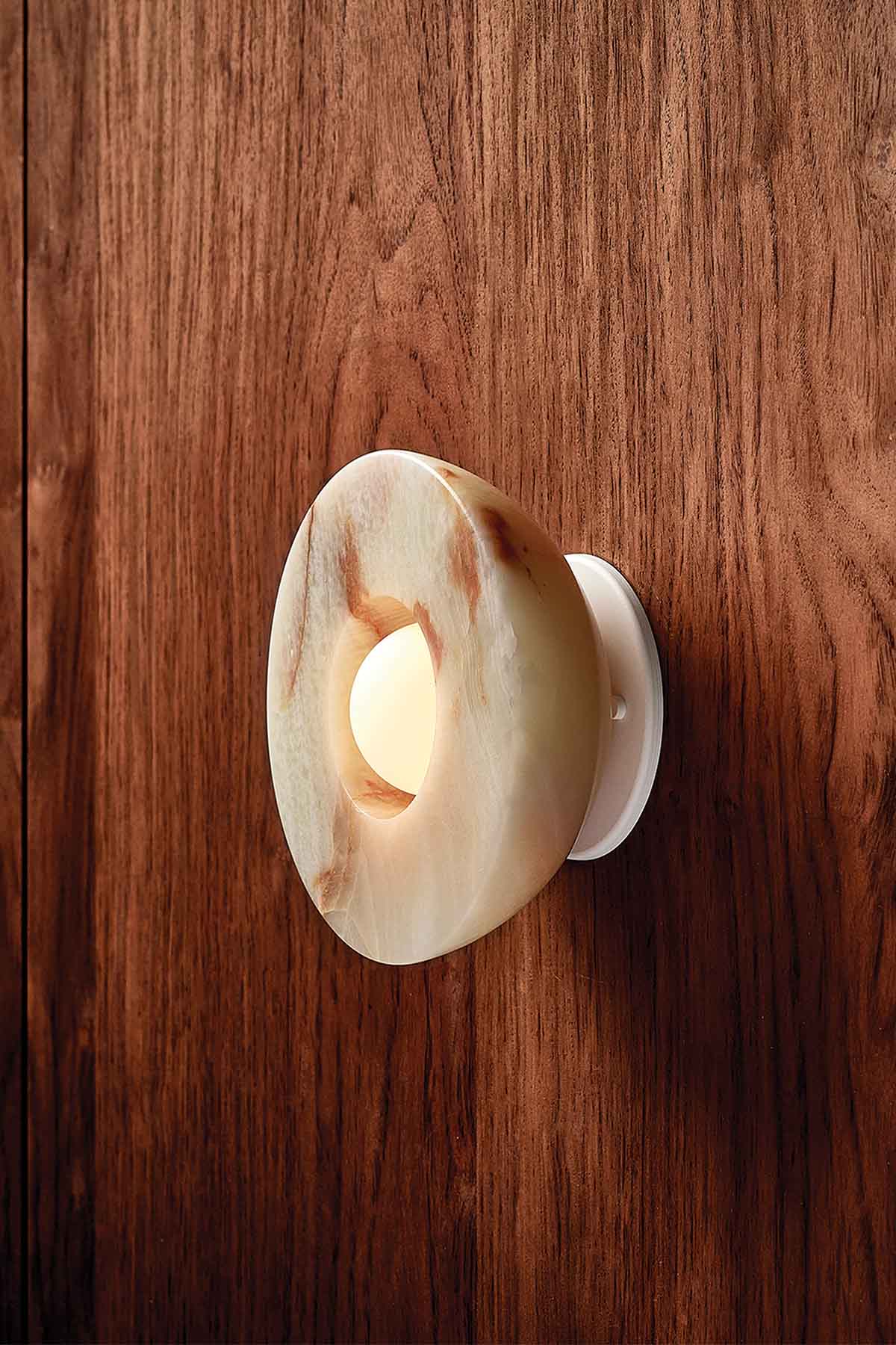 Aurelia Surface Sconce, Stone - Marz Designs - Marz Designs -