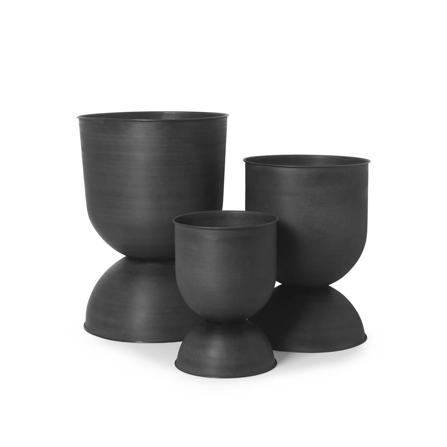 Ferm - Hourglass Pot - Small - Black - Marz DesignsFerm Living