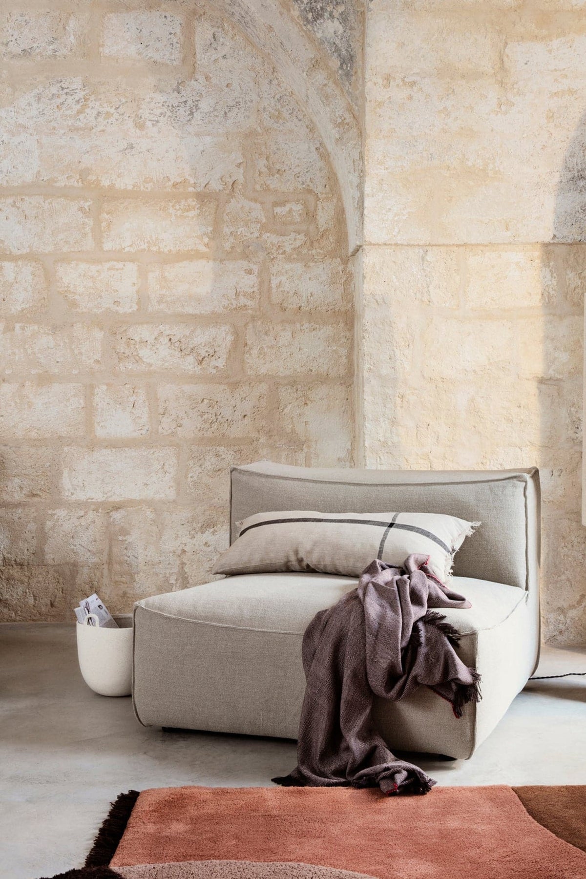 Ferm Living Calm Cushion - Camel / Black - Marz Designs - Ferm Living -