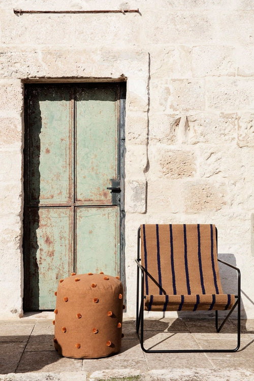 Ferm Living Desert Lounge Chair - Black Stripes