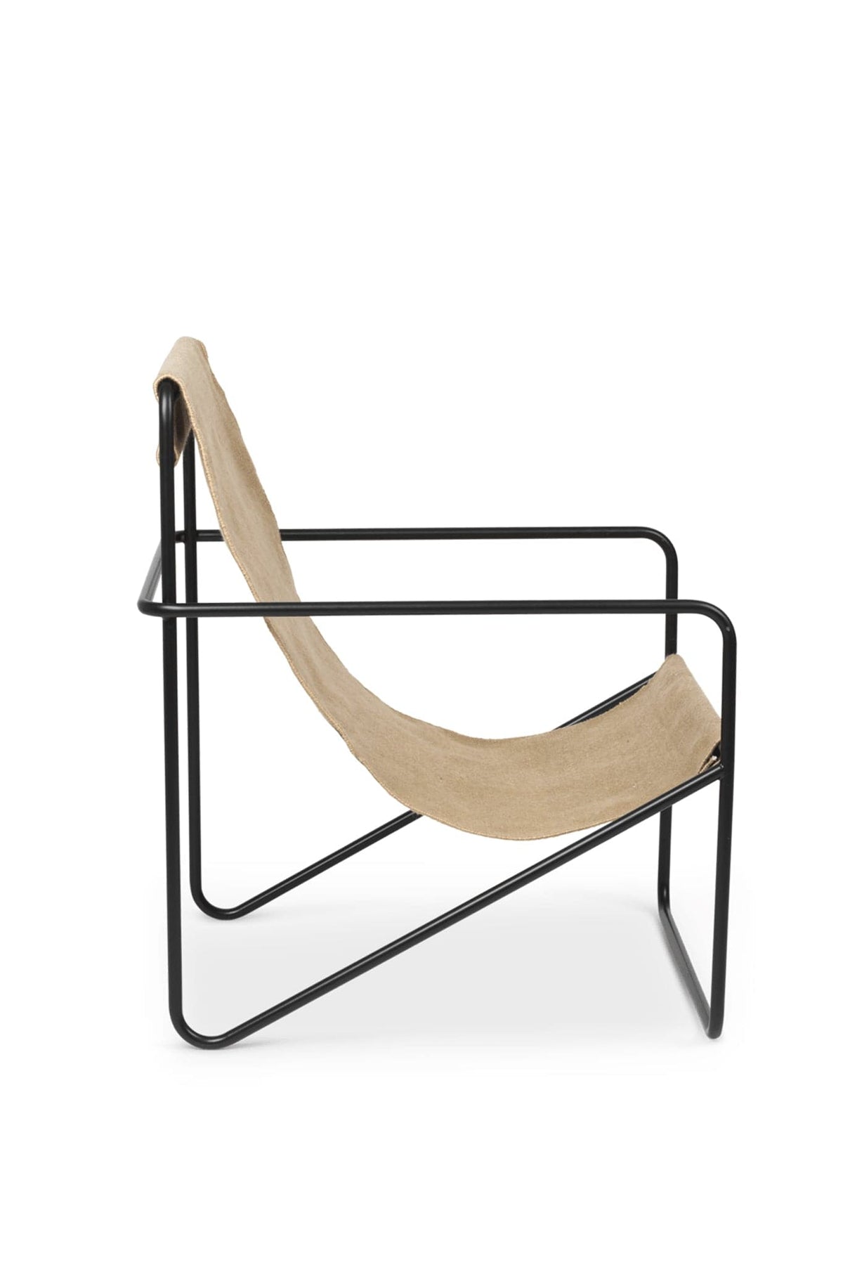 Ferm Living Desert Lounge Chair - Black, Sand - Marz Designs - Ferm Living -