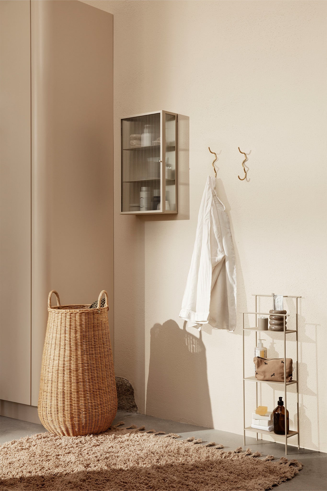 Ferm Living Haze Wall Cabinet - Reeded Glass - Marz Designs - Ferm Living -
