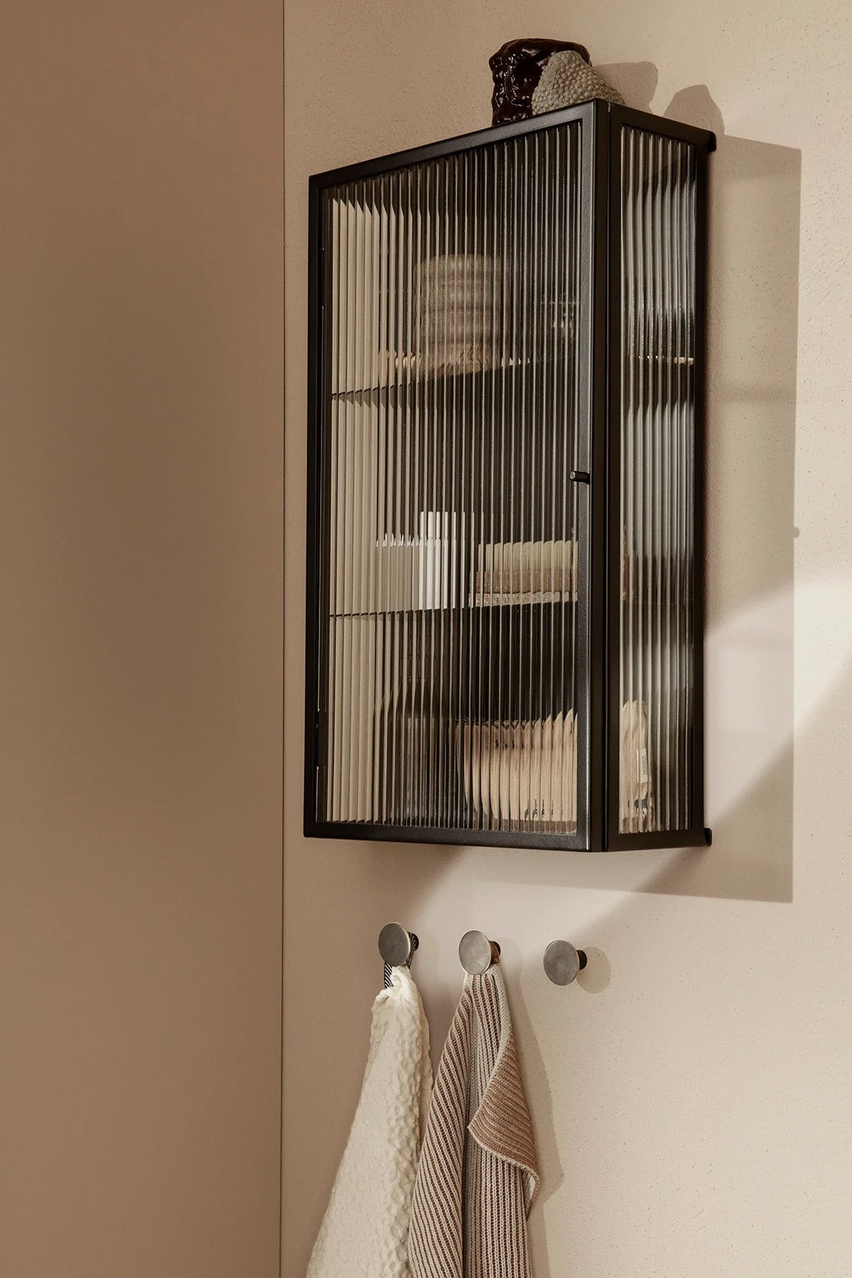 Ferm Living Haze Wall Cabinet - Reeded Glass - Marz Designs - Ferm Living -