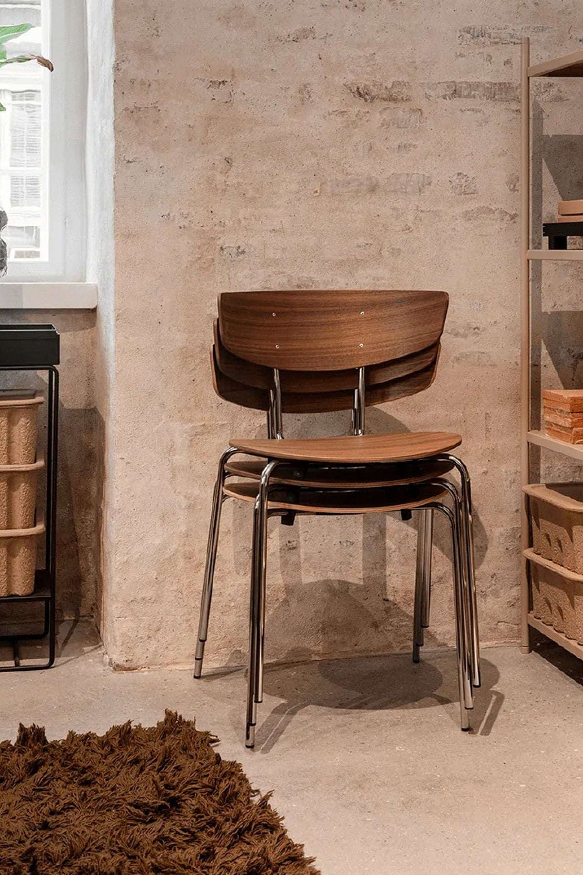 Ferm Living Herman Dining Chair - Black Powder Coated Steel - Marz Designs - Ferm Living -