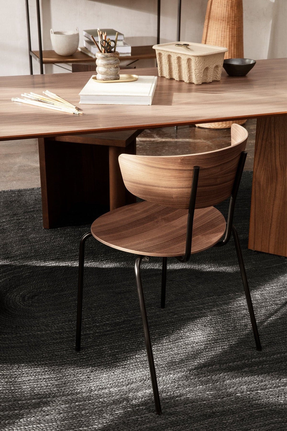 Ferm Living Herman Dining Chair - Black Powder Coated Steel - Marz Designs - Ferm Living -