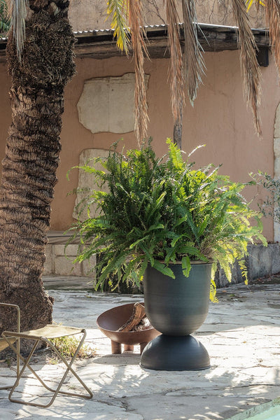 Ferm Living Hourglass Pot - Large- Black | Marz Designs