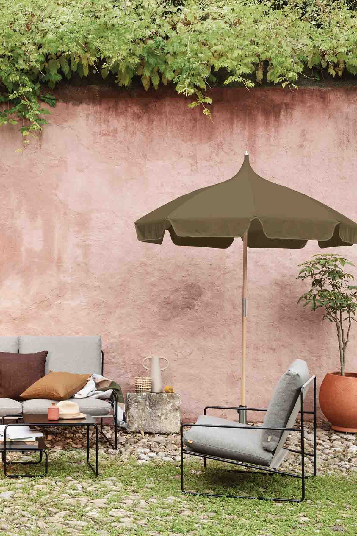Ferm Living Lull Umbrella - Military Olive - Marz Designs - Ferm Living -