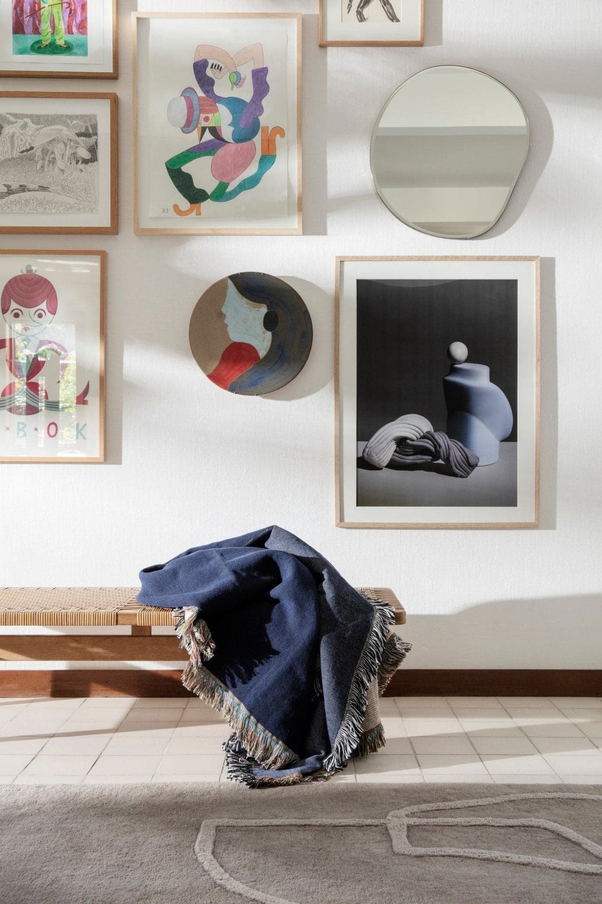 Ferm Living Pond Mirror in Brass - Small - Marz Designs - Ferm Living -