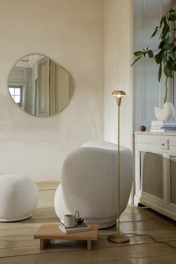 Ferm Living Pond Mirror in Brass - XL - Marz Designs - Ferm Living -