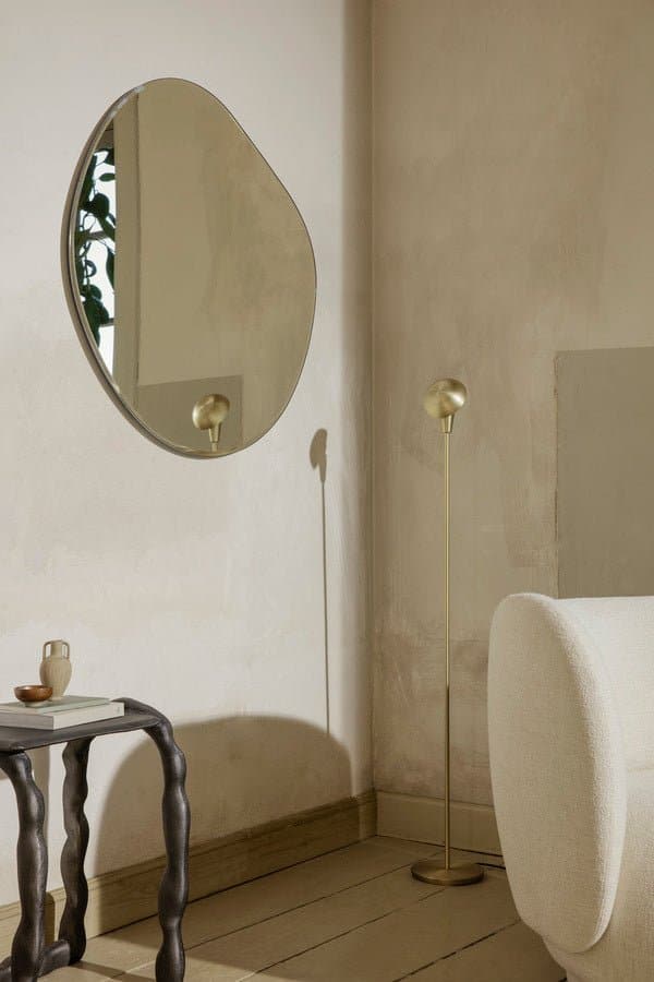 Ferm Living Pond Mirror in Brass - XL - Marz Designs - Ferm Living -