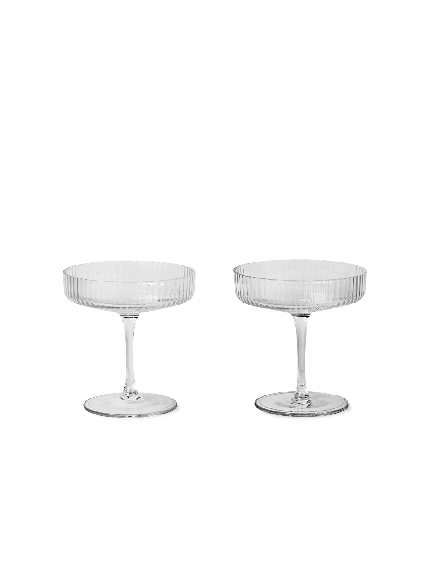 Ferm Living Ripple Champagne Saucer - Set of Two - Marz Designs - Ferm Living -