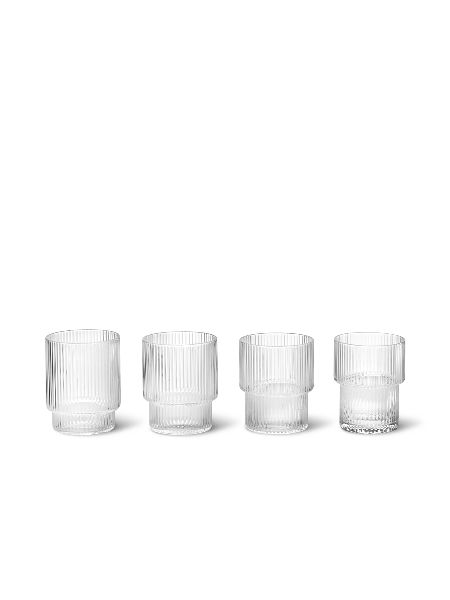 Ferm Living Ripple Glass - Set of Four - Marz Designs - Ferm Living -