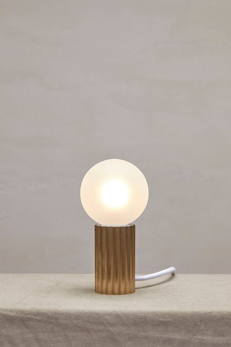 Attalos Table Lamp 95mm, 240V in Brass - Marz Designs - Marz Designs -