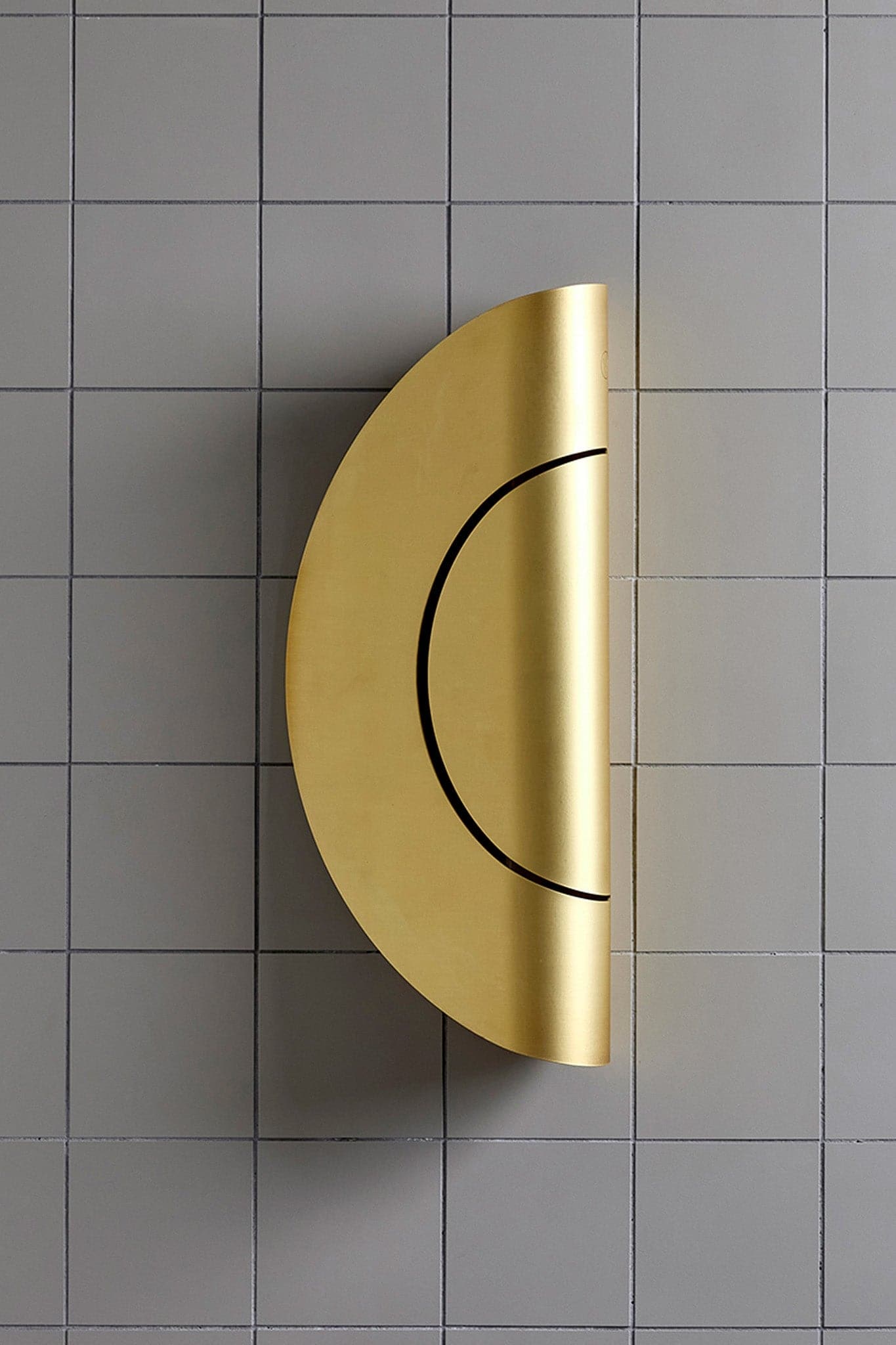 Marz Designs Feature Lighting - Furl Circle Wall Light in Powder Coated Brass