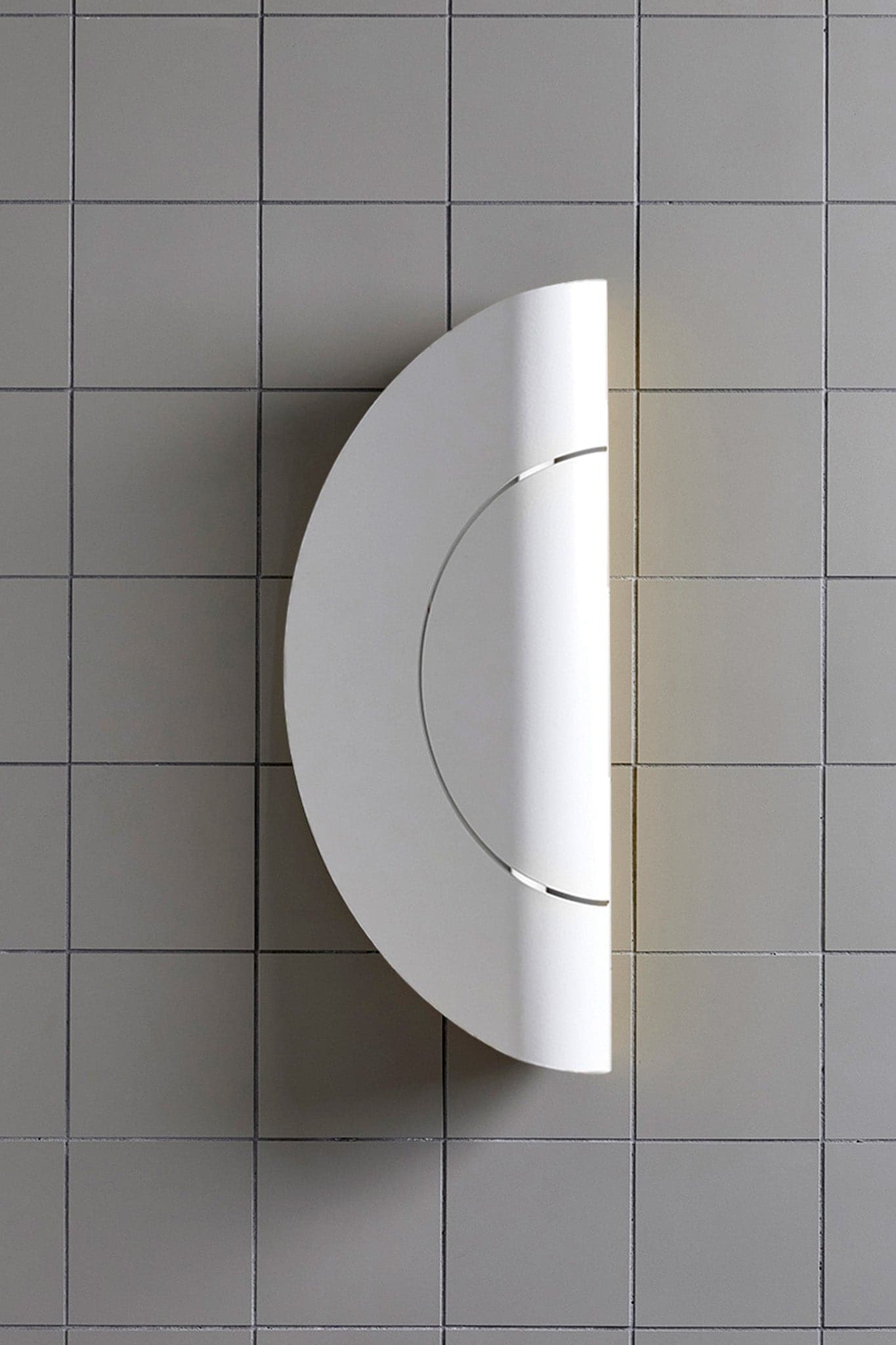 Marz Designs Feature Lighting - Furl Circle Wall Light in White Powder Coat