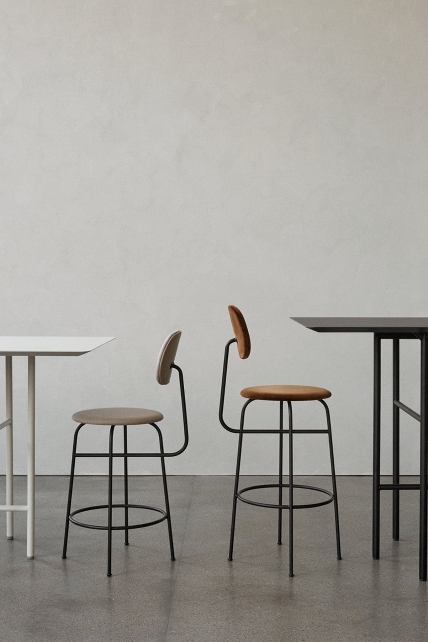 Menu Afteroom Counter Chair - Black Steel - Marz DesignsMenu