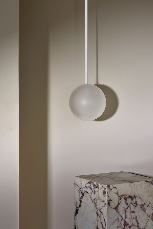 Orb Pendant Light, Large - Solid Rod